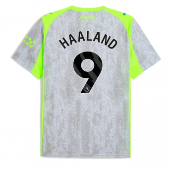Billige Fotballdrakt Manchester City Erling Haaland #9 Replika Tredjedrakt 2025-26 Kortermet